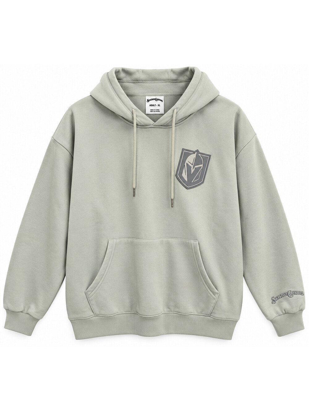 Vegas Golden Knights VGK Station Casinos Pullover Hoodie Gray Adult XL NHL
